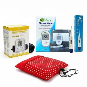 Blood Pressure Machine+PCL Care Glucose Monitor+Thermometer+Hot Water Bag